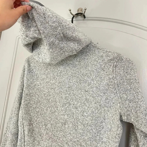 Lululemon Fleece and Thank You Hooded Knit 1/4 Zip Pullover size 6 athleisure - Picture 15 of 16